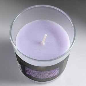 Свеча в гладком стакане ароматизированная "Горная лаванда"