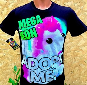 Светящаяся футболка «Mega Neon» черная