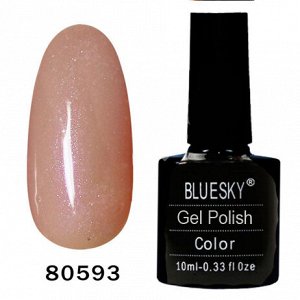 Гель лак Bluesky 80593-Бежево-серый с розовым микро-перламутром