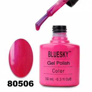 Гель лак Bluesky 80506-Ярко-розовый цикломеновый с микроблеском