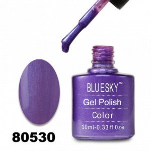 Гель лак Bluesky 80530-Пурпурный с неоновыми микроблестками