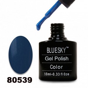 Гель лак Bluesky 80539-Темно-синий с микроблеском
