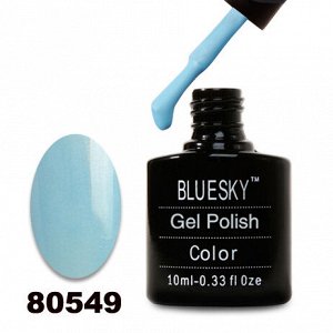 Гель лак Bluesky 80549-Голубой с микроблеском