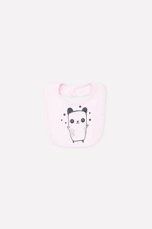 Crockid Нагрудник(Осень-Зима)+baby (пыльно-розовый(панда и друзья))