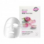 Тканевая маска с экстрактом розы 3W Clinic Essential Up Rose Sheet Mask