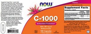 Витамин С NOW C-1000 + Bioflavonoids - 100 капс.