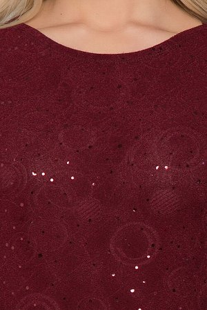 Платье Платье трапеция из трикотажного полотна  с жаккардовым рисунком украшенное пайетками. Трикотаж производства Ю.Корея.
30% вискоза 65% п/э,5% эластан