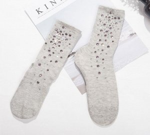 Женские носки, цвет светло-серый