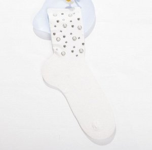 Женские носки, цвет белый