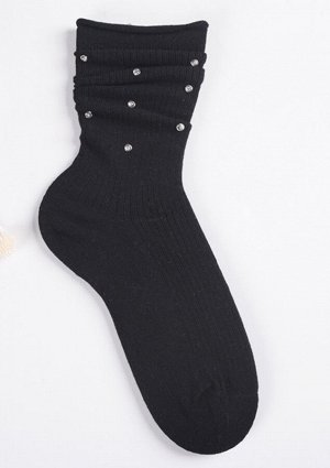 Женские носки, цвет чёрный