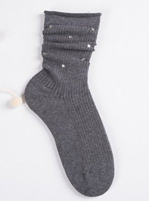 Женские носки, цвет серый