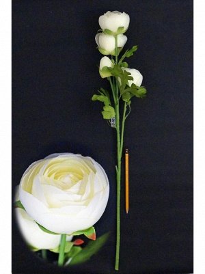 Лютик ветка с 2 цветка и 2 бутона 65 см цвет микс HS-33-2