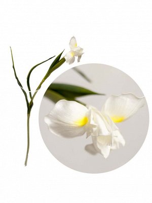 Ирис цветок искусственный 60см белый