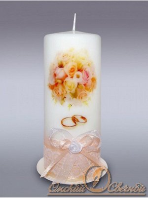 Пеньковая Свадебный букет свеча