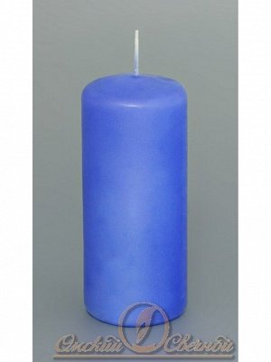 Свеча пеньковая 40 х 90 цвет голубой