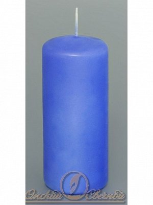 Свеча пеньковая 50 х 115 цвет голубой