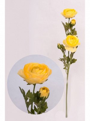 Лютик цветок искусственный 75 см цвет желтый