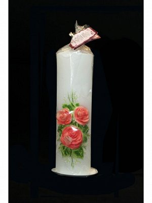 Пенек"Букет роз" свеча