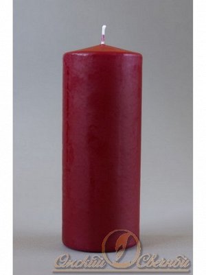 Свеча пеньковая 70 х 170 цвет бордовый