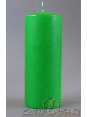 Свеча пеньковая 80 х 200 цвет зеленый