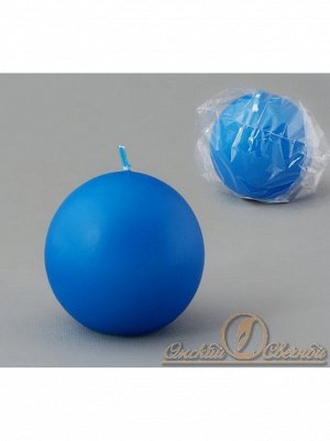 Свеча шар 5,5 см цвет синий