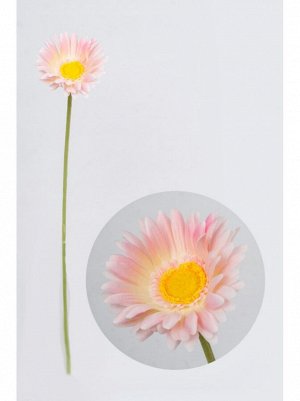 Гербера цветок искусственный цвет нежно-розовый