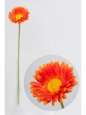 Гербера цветок искусственный цвет оранжевый