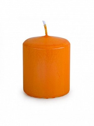 Свеча пеньковая 50 х 60 оранжевый блеск
