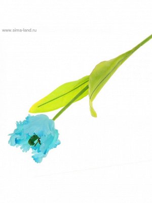 Цветы искусственные тюльпан волна цв.голубой