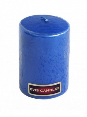Свеча парафин цилиндр 50 мм цвет синий