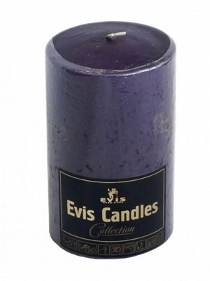 Свеча парафин цилиндр 70 мм цвет фиолетовый