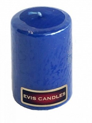 Свеча парафин цилиндр 40 мм цвет синий