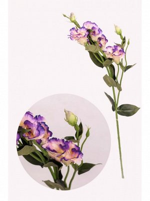 Лизиантус цветок искусственный 82см цвет бело-фиолетовый