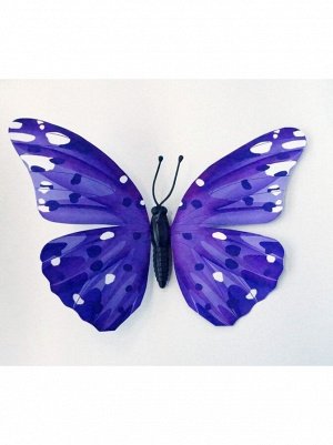 Бабочка на магните Монарх 28 см бумага проволочный каркас