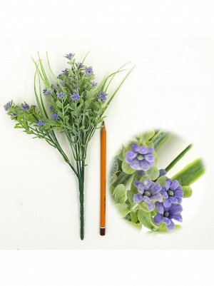 Букет с мелкими цветами 26-28 см цвет фиолетовый HS-19-8