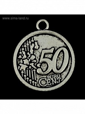 Сувенир кошельковый металл 50 центов 3 х 3 см