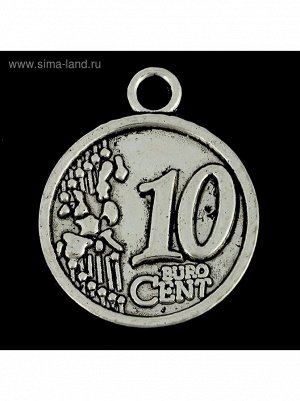 Сувенир кошельковый металл 10 центов 2,5 х 2,5 см