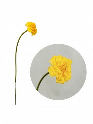 Незабудка цветок искусственный38см цв Желтый