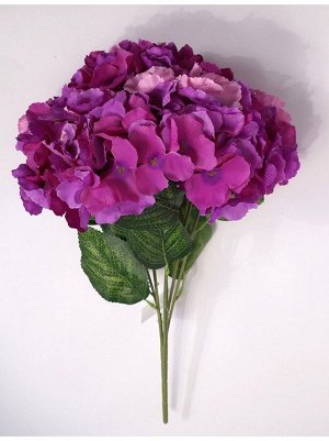 Цветок Гортензия букет 6 цветков 50 см цвет фиолетовый HS-25-3