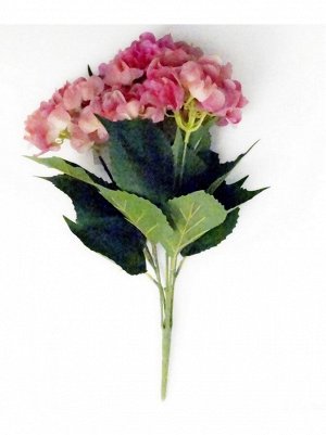 Гортензия букет 5 цветков 57 см гелевый цвет ярко-розовый HS-35-5