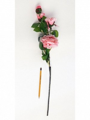Роза 5 бутонов 63 см розовая