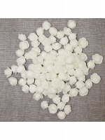 Роза 2;5 см фоамиран 90-100 шт в упаковке белая