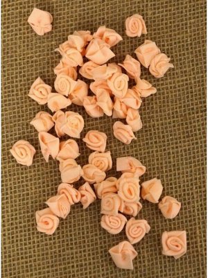 Роза 1;5 см фоамиран (90-100 шт в упаковке) персик