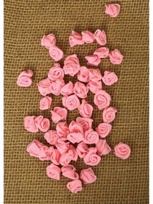 Роза 1;5 см фоамиран (90-100 шт в упаковке) розовая