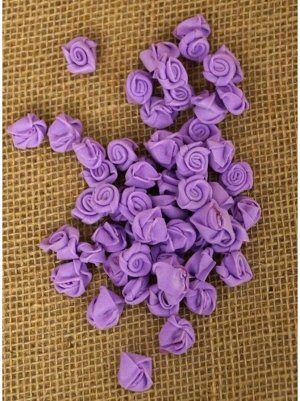 Роза 1;5 см фоамиран (90-100 шт в упаковке) фиолетовая