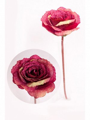 Роза искусственный цветок высота 30 см