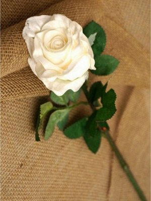 Роза цветок 75 см цвет белый