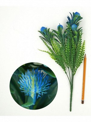 Куст травы с синими цветами 35см