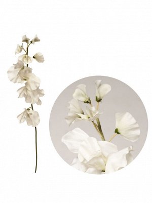Душистый горошек цветок искусственный 41см цвет белый