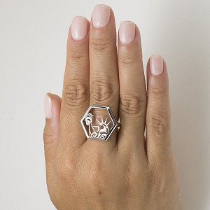 Серебряное кольцо "Нью-Йорк"- 1127
